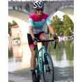 GORDONA Radtrikot Damen kurzarm weiß/celeste/pink (E21-4700)