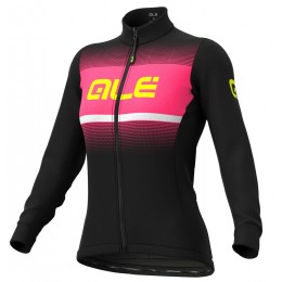 Alé BLEND LADY Radtrikot Damen langarm schwarz/neonpink