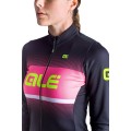 Alé BLEND LADY Radtrikot Damen langarm schwarz/neonpink Alé BLEND LADY Radtrikot Damen langarm schwarz/neonpink
