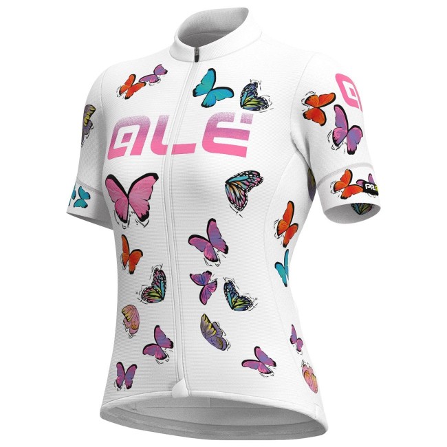 ALE BUTTERFLY LADY Radtrikot Damen kurzarm weiß ALE BUTTERFLY LADY Radtrikot Damen kurzarm weiß