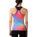 ALE ONDA LADY TOP Radtrikot Damen ärmellos rosa/blau