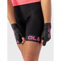 ALE TRAGUARDO Radhose Damen kurz schwarz/pink ALE TRAGUARDO Radhose Damen kurz schwarz/pink