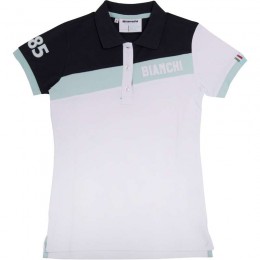 CELESTE STRIPE Damen Poloshirt weiß blau