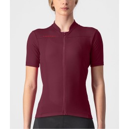ANIMA 3-Radtrikot Damen kurzarm bordeaux