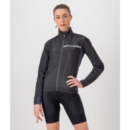 SQUADRA STRETCH W JACKET-Damen Fahrrad Windjacke schwarz