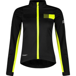 FROST Softshell Damen Fahrradjacke schwarz/neongelb (899915)