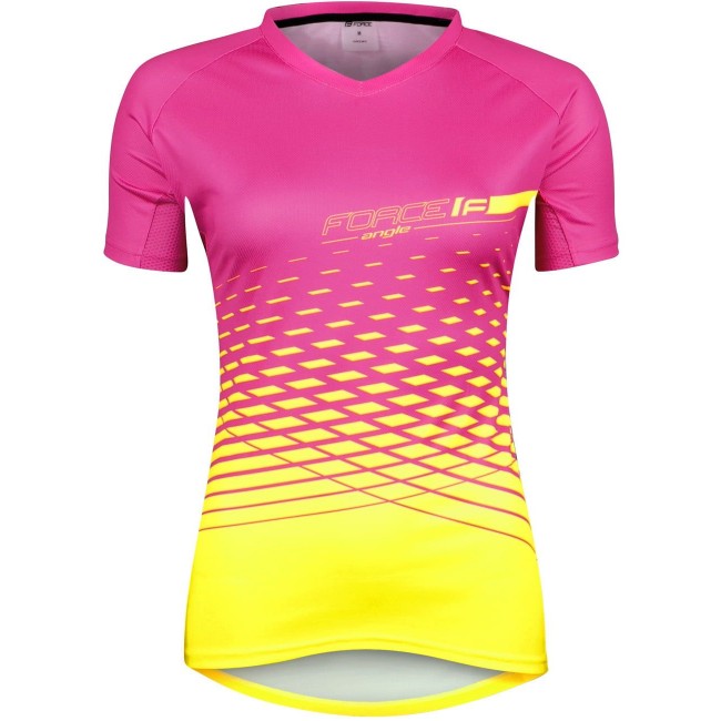 MTB ANGLE Radtrikot Damen kurzarm pink/neongelb (9001531) MTB ANGLE Radtrikot Damen kurzarm pink/neongelb (9001531)