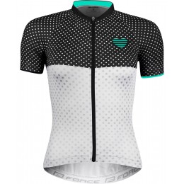 POINTS Radtrikot Damen kurzarm schwarz/celeste (90013205)