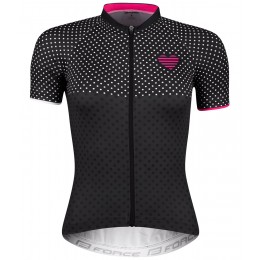 POINTS Radtrikot Damen kurzarm schwarz/pink (9001320)