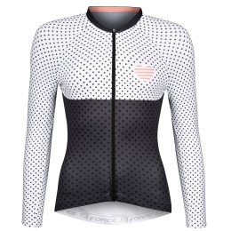 POINTS Radtrikot Damen langarm weiß/schwarz (90014352)