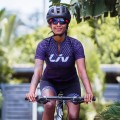 Liv BELIV Radtrikot Damen langarm lila