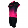 Damen-Radsport-Set (Radtrikot HORIZON+Radhose RAYMAN) pink/schwarz Damen-Radsport-Set (Radtrikot HORIZON+Radhose RAYMAN) pink/schwarz