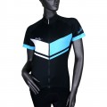 Fabulosa Lady Jersey Radtrikot Damen kurzarm schwarz/türkis (E23-5230) Fabulosa Lady Jersey Radtrikot Damen kurzarm schwarz/türkis (E23-5230)