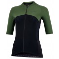 New Sun Block Lady Radtrikot Damen kurzarm schwarz/dunkelgrün (E22-4420)