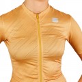 FLARE Radtrikot Damen kurzarm gold