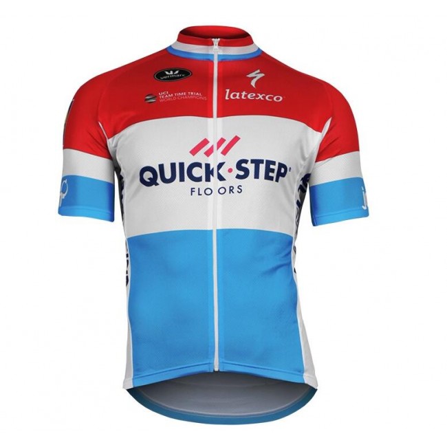 2017-2018 QUICK-STEP FLOORS Champion von Luxemburg Radtrikot Kurzarm Radtrikot Kaufen 2017-2018 QUICK-STEP FLOORS Champion von Luxemburg Radtrikot Kurzarm Radtrikot Kaufen