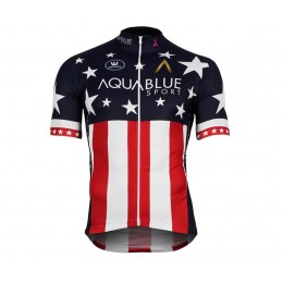 2017-2018 AQUA BLUE SPORT Amerikanischer Champion Radtrikot Kurzarm Radtrikot Kaufen