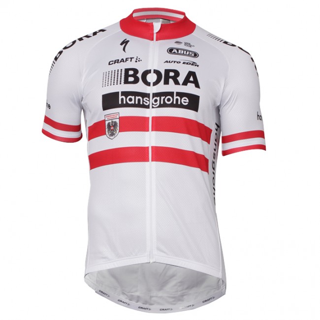 2017-2018 Bora Hansgrohe Österreichischer Meister Radtrikot Satz Kurzarm Radtrikot Kaufen 2017-2018 Bora Hansgrohe Österreichischer Meister Radtrikot Satz Kurzarm Radtrikot Kaufen