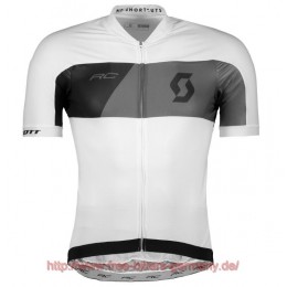 2018 Scott RC PREMIUM Weiß Fahrradbekleidung Radtrikot Satz Kurzarm Radtrikot Kaufen