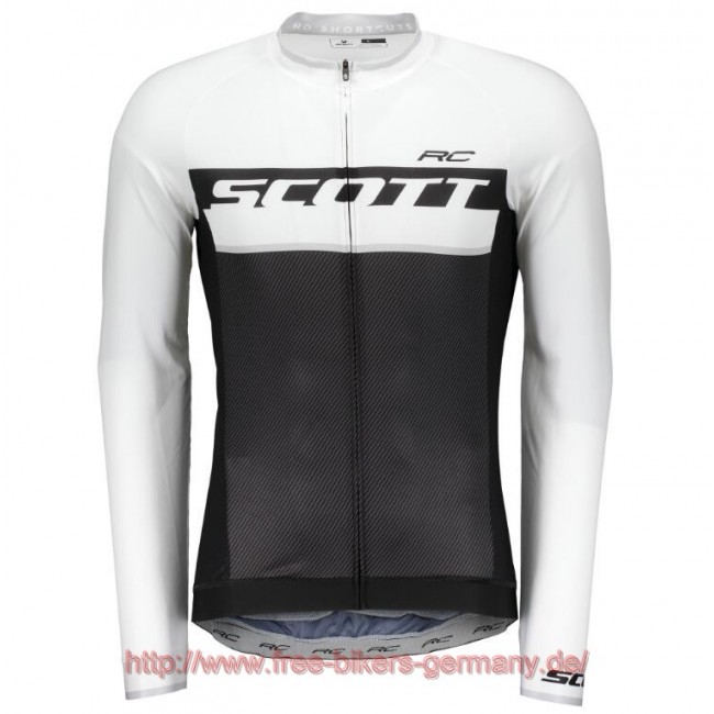 2018 Scott RC PRO Weiß Fahrradtrikot Langarm Radtrikot Kaufen 2018 Scott RC PRO Weiß Fahrradtrikot Langarm Radtrikot Kaufen