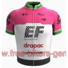 Cannondale Education First-Drapac 2018 roze Fahrradbekleidung Radtrikot Satz Kurzarm Radtrikot Kaufen