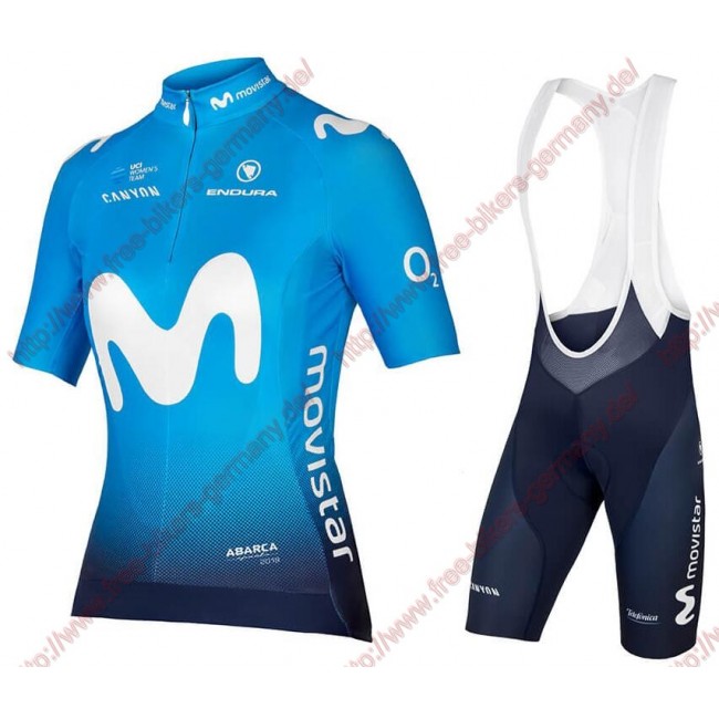 Radsport MOVISTAR TEAM 2018 Damen Radbekleidung Satz Trikot Kurzarm+Trägerh Radtrikot Kaufen Radsport MOVISTAR TEAM 2018 Damen Radbekleidung Satz Trikot Kurzarm+Trägerh Radtrikot Kaufen