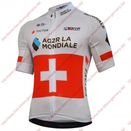 Radsport Team Ag2r La Mondiale 2018 Swiss Champion Trikot Kurzarm Radtrikot Kaufen