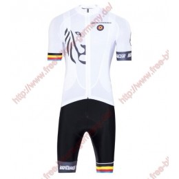 Radsport Bioracer Van Vlaanderen Weiß schwarz 2018 Radbekleidung Satz Trikot Kurzarm+Trägerh Radtrikot Kaufen