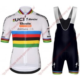 Radsport Boels Dolmans 2018 World Champion Radbekleidung Satz Trikot Kurzarm+Trägerh Radtrikot Kaufen