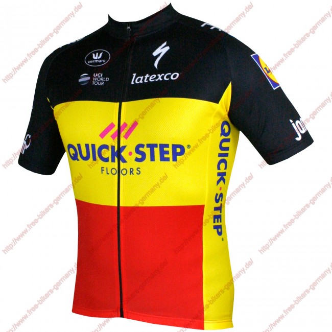 Radsport Quick Step Floors Belgium Champion 2018 Trikot Kurzarm Radtrikot Kaufen Radsport Quick Step Floors Belgium Champion 2018 Trikot Kurzarm Radtrikot Kaufen