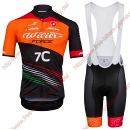 Radsport TEAM WILIER FORCE 7C 2018 Radbekleidung Satz Trikot Kurzarm+Trägerh Radtrikot Kaufen