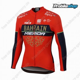 Profiteam 2018 BAHRAIN MERIDA Pro Trikot Langarm Radtrikot Kaufen