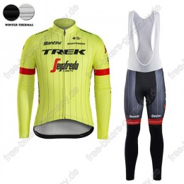 Profiteam 2018 TREK SEGAFREDO Pro gelb Winter Fahrradbekleidung Trikot Langarm+Lang Tr Radtrikot Kaufen