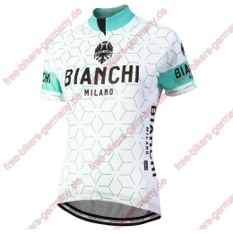 Profiteam 2018 Bianchi Milano Nevola Weiß Damen Trikot Kurzarm 59428YU Radtrikot Kaufen