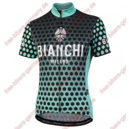 Profiteam 2018 Bianchi Milano Gravina Blau Damen Trikot Kurzarm 85256RJ Radtrikot Kaufen