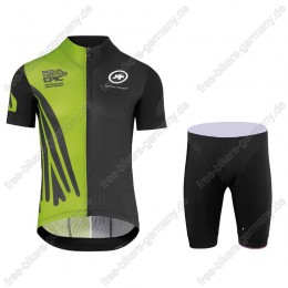 Assos SS.Capeepicx Equipe Trikot Kurzarm+Fahrradhose Grün schw Radtrikot Kaufen