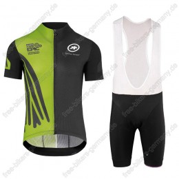 Assos SS.Capeepicx Radbekleidung Satz Trikot Kurzarm+Trägerhosen Set Grün schw Radtrikot Kaufen