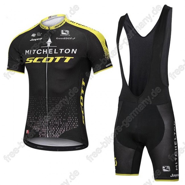 Mitchelton Scott Radbekleidung Satz Trikot Kurzarm+Trägerhosen Set schw Radtrikot Kaufen Mitchelton Scott Radbekleidung Satz Trikot Kurzarm+Trägerhosen Set schw Radtrikot Kaufen