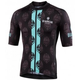 Fahrradbekleidung Radsport 2020 BIANCHI MILANO Roncaccio Trikot Kurzarm Outlet schwarz/Grün Radtrikot Kaufen
