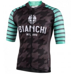Fahrradbekleidung Radsport 2020 BIANCHI MILANO Flumini Trikot Kurzarm Outlet schwarz/Grün Radtrikot Kaufen