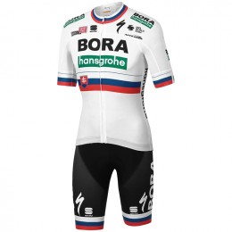 Fahrradbekleidung Radsport 2020 BORA-hansgrohe Slovakian Champion Radbekleidung Satz Trikot Kurzarm+Fahrradhose Se Radtrikot Kaufen