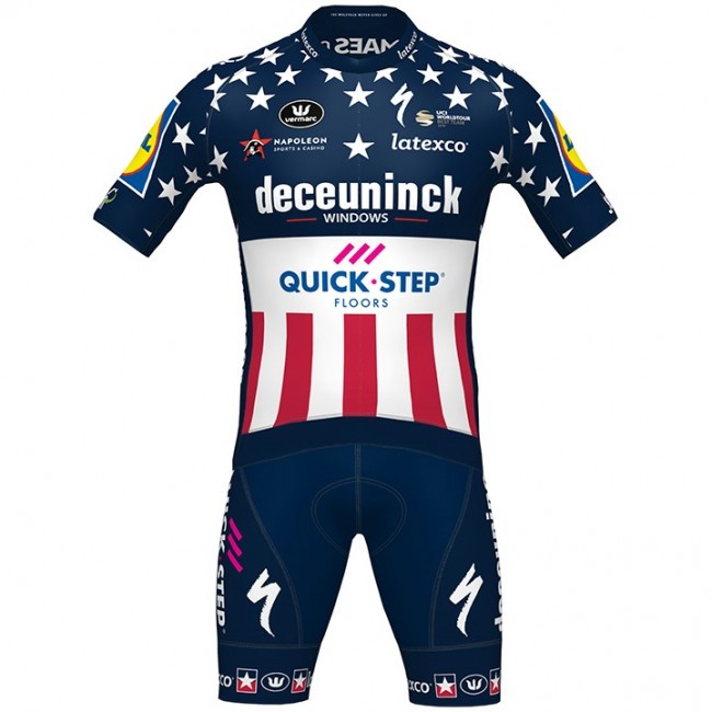 Fahrradbekleidung Radsport 2020 DECEUNINCK QUICK-STEP USA Zeitfahrmeister Radbekleidung Satz Trikot Kurzarm+Fahrradhos Radtrikot Kaufen Fahrradbekleidung Radsport 2020 DECEUNINCK QUICK-STEP USA Zeitfahrmeister Radbekleidung Satz Trikot Kurzarm+Fahrradhos Radtrikot Kaufen