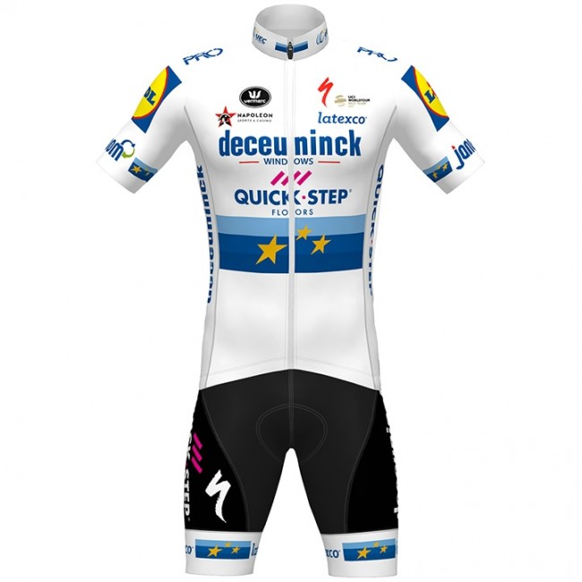 Fahrradbekleidung Radsport 2020 DECEUNINCK QUICK-STEP European Champion Radbekleidung Satz Trikot Kurzarm+Fahrradhose Radtrikot Kaufen Fahrradbekleidung Radsport 2020 DECEUNINCK QUICK-STEP European Champion Radbekleidung Satz Trikot Kurzarm+Fahrradhose Radtrikot Kaufen