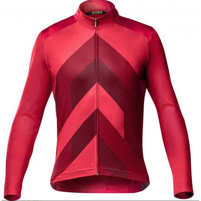 Fahrradbekleidung Radsport 2020 MAVIC Cosmic Graphic Trikot Langarmrot Radtrikot Kaufen Fahrradbekleidung Radsport 2020 MAVIC Cosmic Graphic Trikot Langarmrot Radtrikot Kaufen