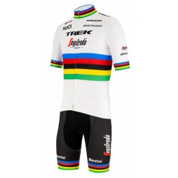 Fahrradbekleidung Radsport 2020 TREK-SEGAFREDO Road bike world champion Set Radbekleidung Satz Trikot Kurzarm+Fahrra Radtrikot Kaufen