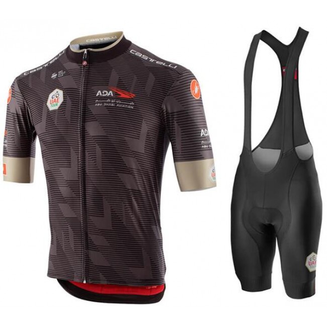 Fahrradbekleidung Radsport 2020 UAE Tour Radbekleidung Satz Trikot Kurzarm+Trägerhosen Set Outlet Radtrikot Kaufen Fahrradbekleidung Radsport 2020 UAE Tour Radbekleidung Satz Trikot Kurzarm+Trägerhosen Set Outlet Radtrikot Kaufen