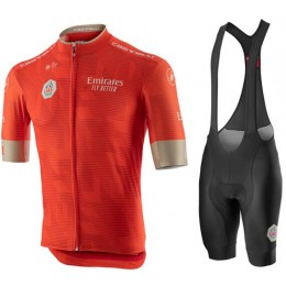 Fahrradbekleidung Radsport 2020 UAE Tour Radbekleidung Satz Trikot Kurzarm+Trägerhosen Set Outle Radtrikot Kaufen