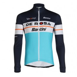 Fahrradbekleidung Radsport 2020 TEAM DE-ROSA SANTINI Trikot Langarm Bl Radtrikot Kaufen