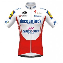 Fahrradbekleidung Radsport 2020 DECEUNINCK QUICK-STEP TdF Trikot Kurzarm Outlet rot We Radtrikot Kaufen