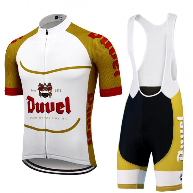 Fahrradbekleidung Radsport 2020 Duvel Beer Radbekleidung Satz Trikot Kurzarm+Trägerhosen Set Outl Radtrikot Kaufen Fahrradbekleidung Radsport 2020 Duvel Beer Radbekleidung Satz Trikot Kurzarm+Trägerhosen Set Outl Radtrikot Kaufen